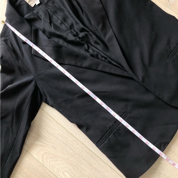 VTG Urban Outfitters Silence + Noise Minimalist Black Blazer Jacket Made in USA - Picture 10 of 10